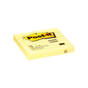 3M Post-it Notes 630-SS, 3×3 inches, Lined Canary Yellow