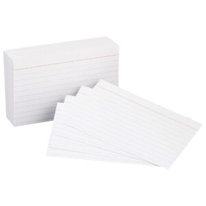 MESCO Index Cards 3×5 inches, 160gsm, 100/pack, White